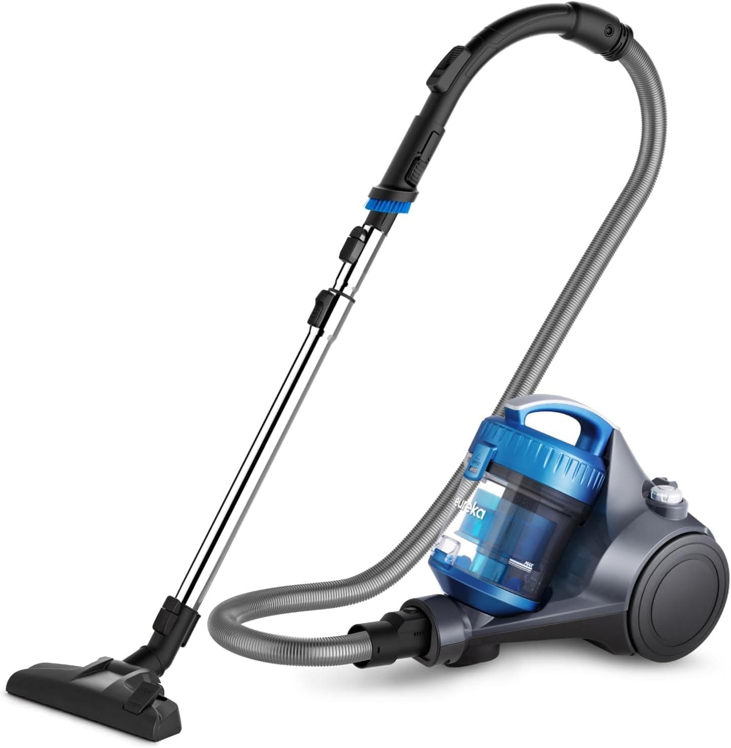 Eureka WhirlWind Aspirador sem saco, aspirador com cabo potente e leve para tapetes, pisos duros, pelo de animais de estimação e pó, azul