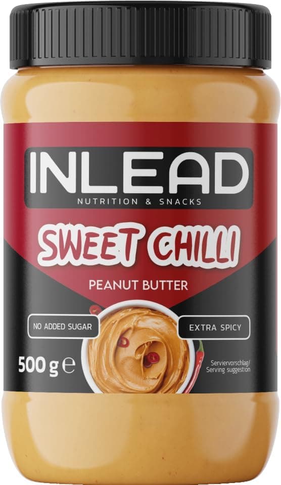 INLEAD - Peanut Butter | Manteiga de amendoim cremosa e sem açúcar, sem óleo de palma, rica em proteínas, aperitivo ideal para picar entre horas - 500 g
