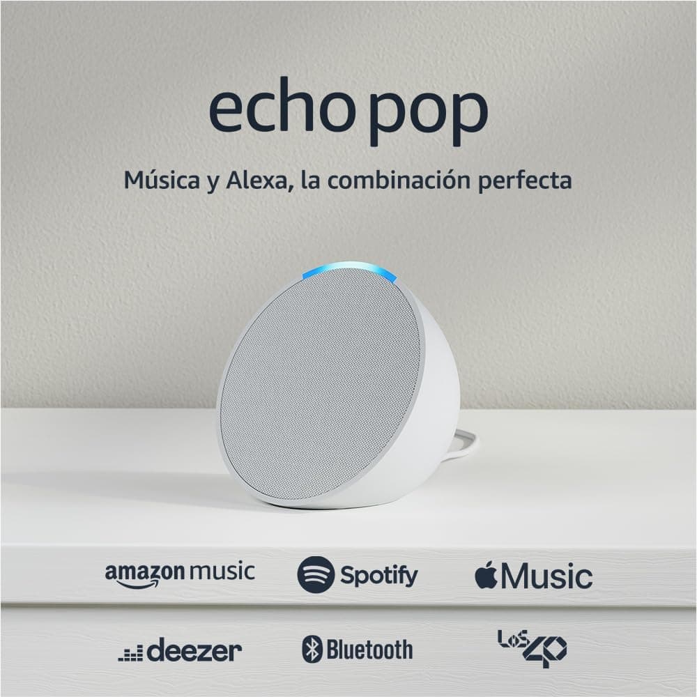 Amazon Echo Pop | Coluna inteligente compacta com Alexa e som potente