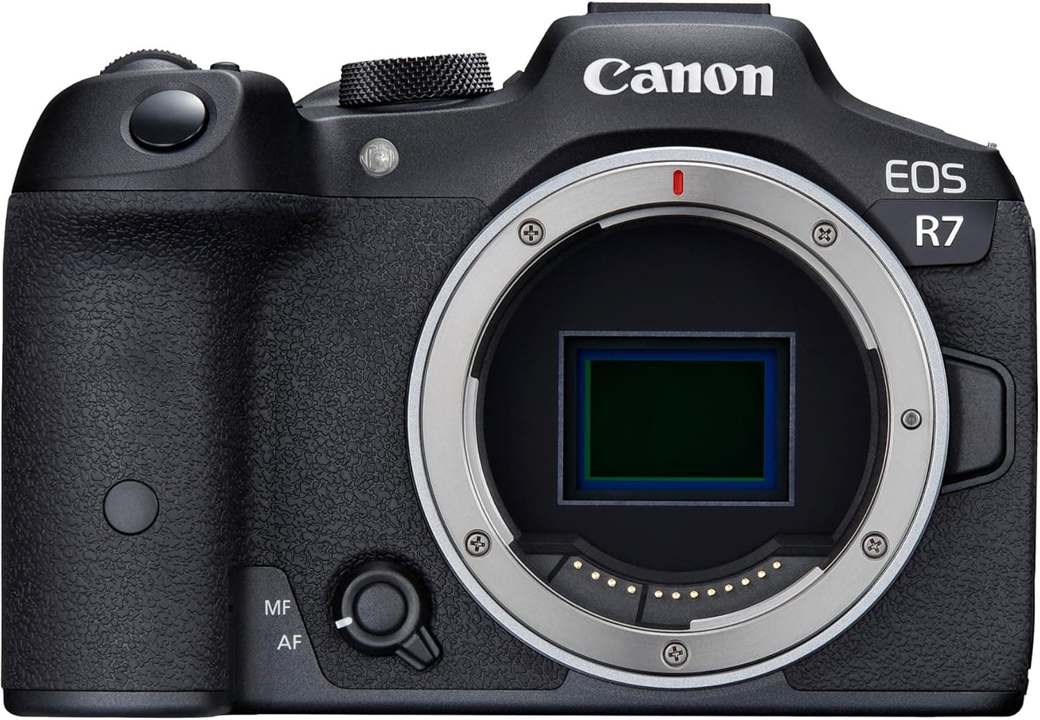 CANON EOS R7 Câmara Mirrorless Body, câmara EVIL APS-C (32,5 MP), 5 EV, vídeo 4K 60 fps, duplo Pixel CMOS AF II, ecrã táctil com ângulo variável, preto