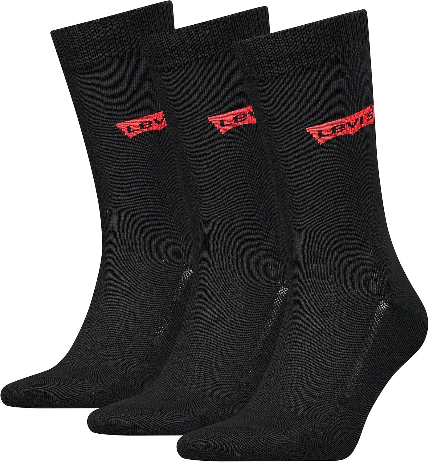 Levi's Sock Meias unissexo para adulto, pack de 3 pares