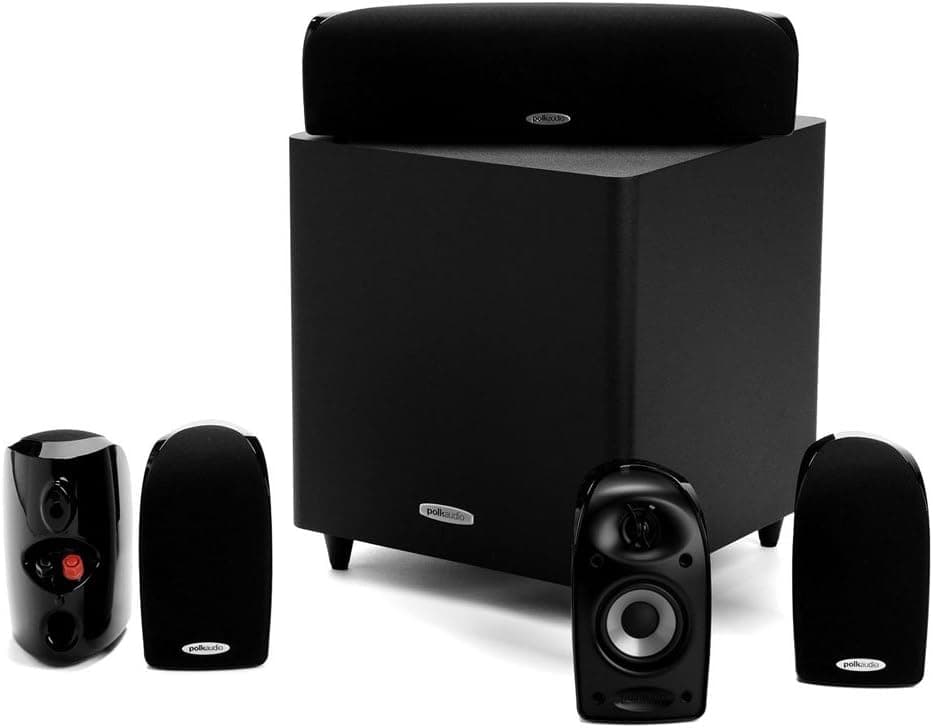 Polkaudio tl1600 preto - sistema de colunas