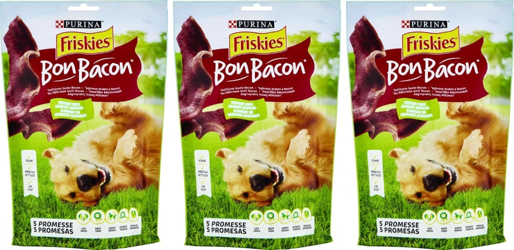 Friskies - Bon Bacon - Alimento complementar para cães adultos - 120 g x 3