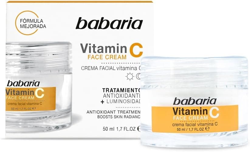 Babaria Vitamin C | Creme de rosto iluminador com vitamina C, 50 ml