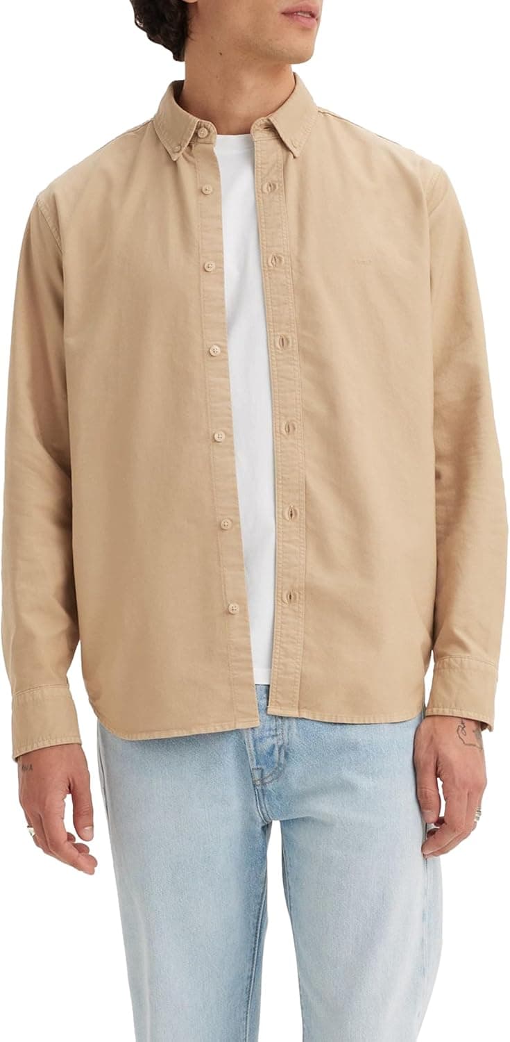 Levi's Authentic Button Down | Camisa masculina em algodão com corte casual, gola americana e fecho por botões.