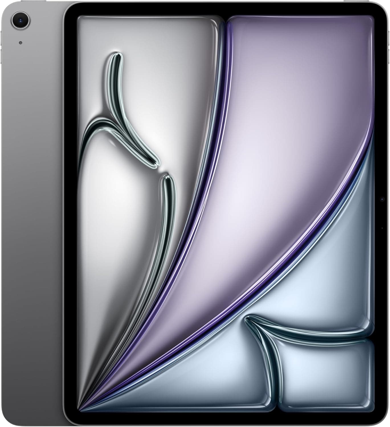 Apple iPad Air de 13 polegadas com chip M3, desenhado para Apple Intelligence, ecrã líquido com ecrã Retina, 128 GB, câmara frontal/traseira de 12 Mpx, Wi-Fi 6E, Touch ID, cinzento espacial