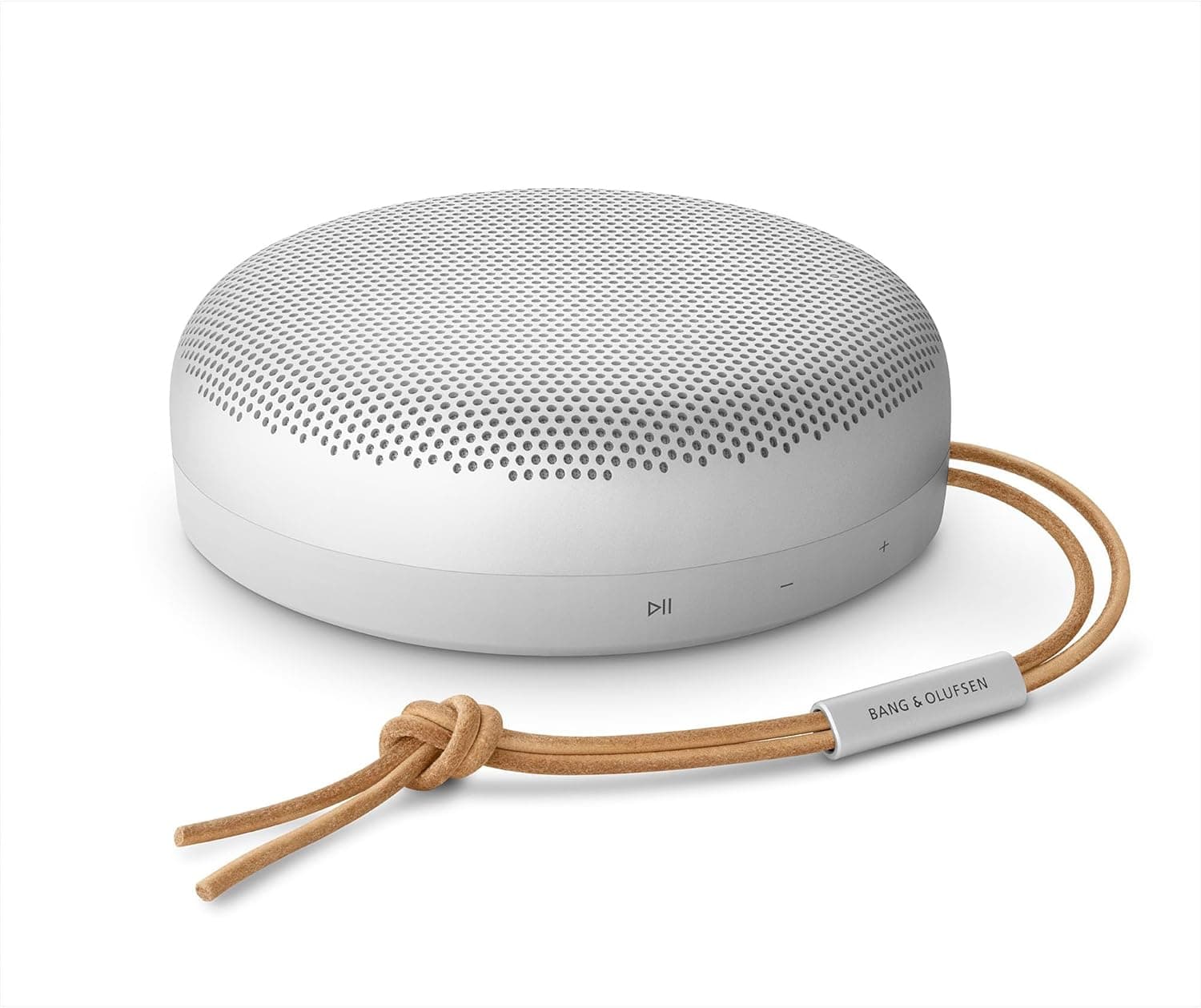 Bang & Olufsen Beosound A1 (2.ª Gen) Altifalante Bluetooth sem fios portátil resistente à água e ao pó com som de 360 graus, Alexa e Speakerphone, até 18 horas de bateria Grey Mist