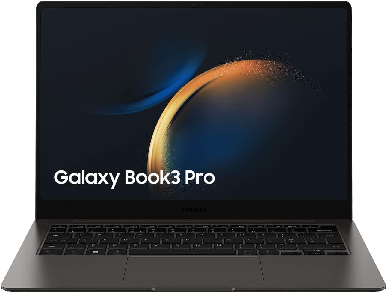 SAMSUNG Galaxy Book3 Pro - Portátil 14" WQXGA+ (Intel Core i7-1360P, 16GB RAM, 512GB SSD, Intel Iris Xe, Windows 11) Grafito - Teclado QWERTY español