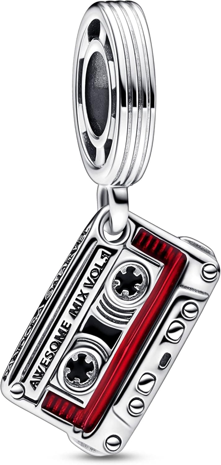 PANDORA Marvel Baby Groot Missangas de prata de lei com vidro castanho