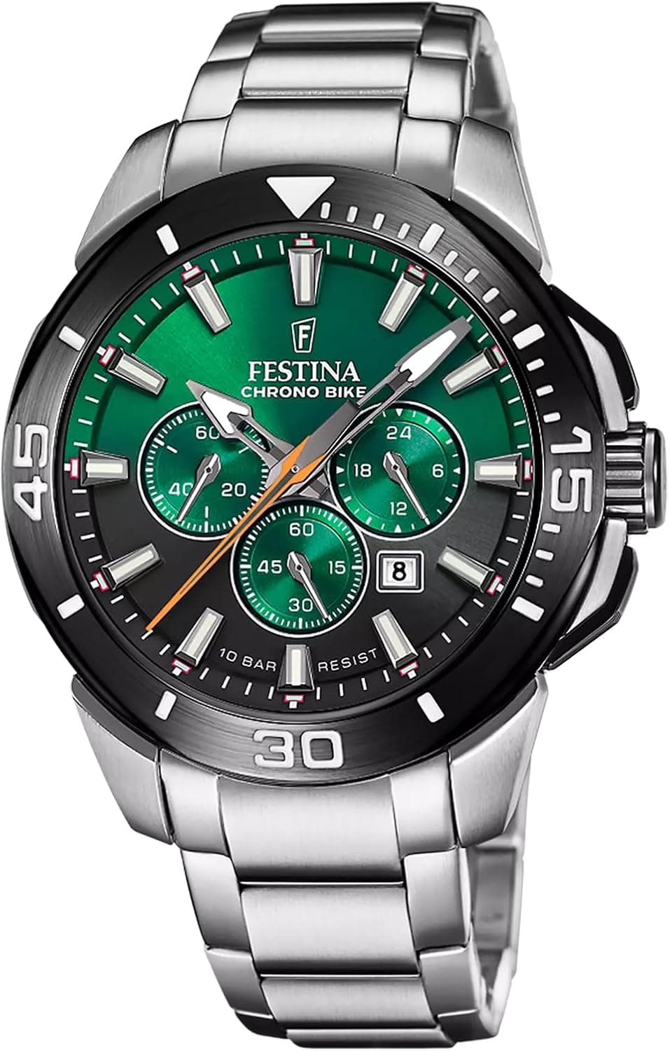 Festina Relógio para homem F20641/B Chrono Bike caixa de aço inoxidável 316 l