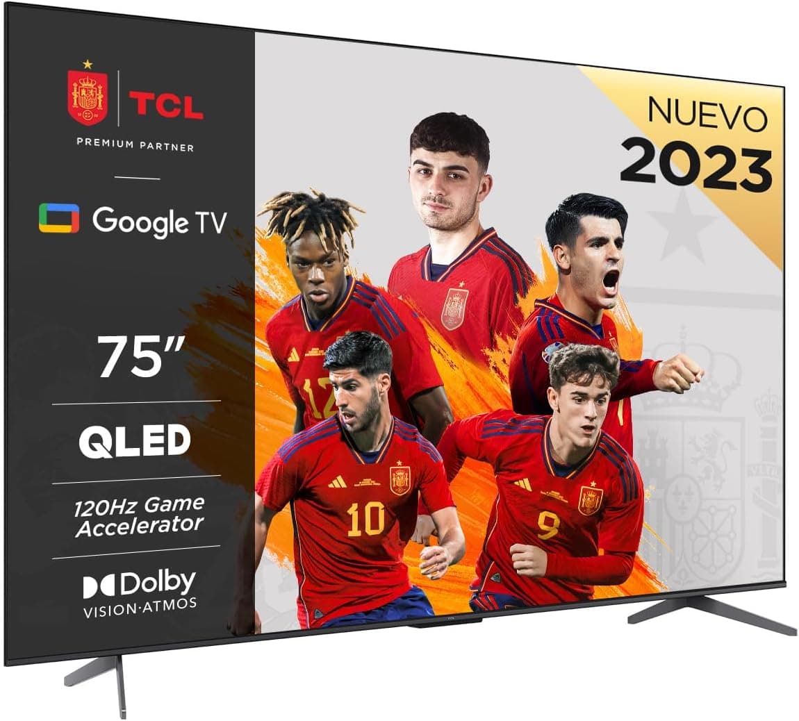 TCL 75" TV 75C641, QLED, UHD, HDR10+, 120 Hz Game Accelerator, Dolby Vision & Atmos, Game Master Smart TV Powered by Google TV