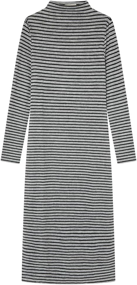 Springfield | Vestido midi casual com gola subida para mulher