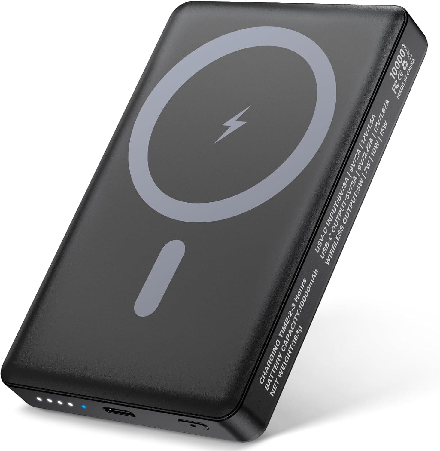 Pohicoo Powerbank para Magsafe 10000 mAh, Qi2 Portati bateria externa de carga rápida Magsafe, PD 20W USB-C sem fios Power Bank Magnetico para iPhone 16/15/14/13/12/Pro/Pro MAX