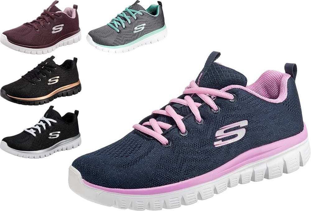 Skechers Graceful Get Connected | Sapatilhas casuais em malha para mulher