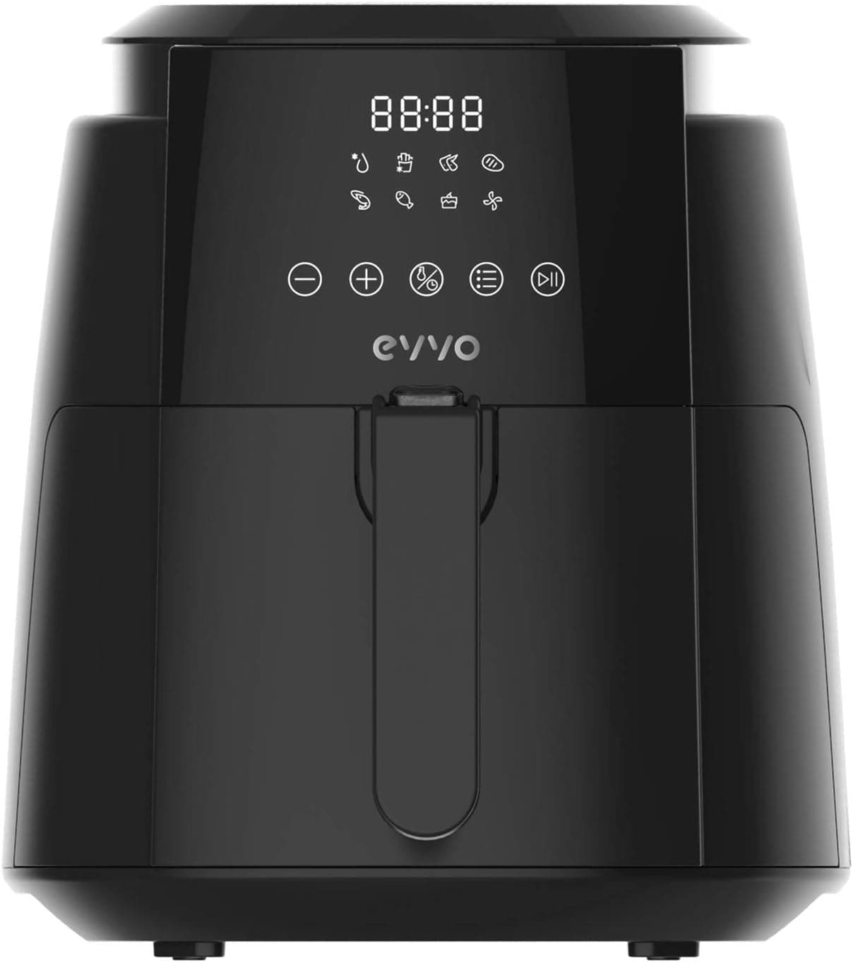 EVVO Tasty Fryer Oil-Free Fryer – 1500W, Dual Cyclone Technology, Multi-Function, Up to 200º (Capacity: 3.5 Litres) 3,5 litros Black/White