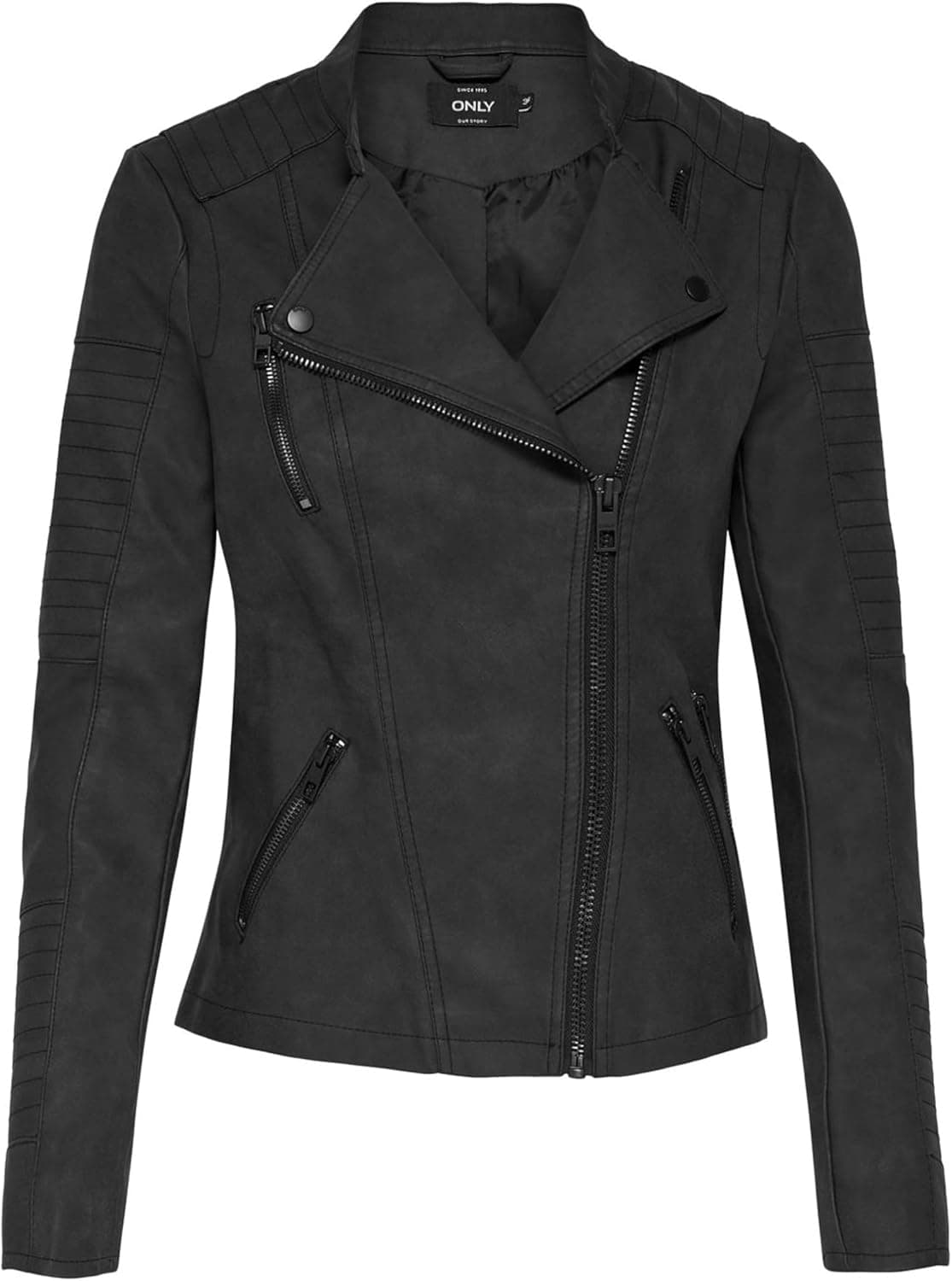 ONLY Leather Look Biker Jacket ONLAVA Casaco de cabedal para mulher