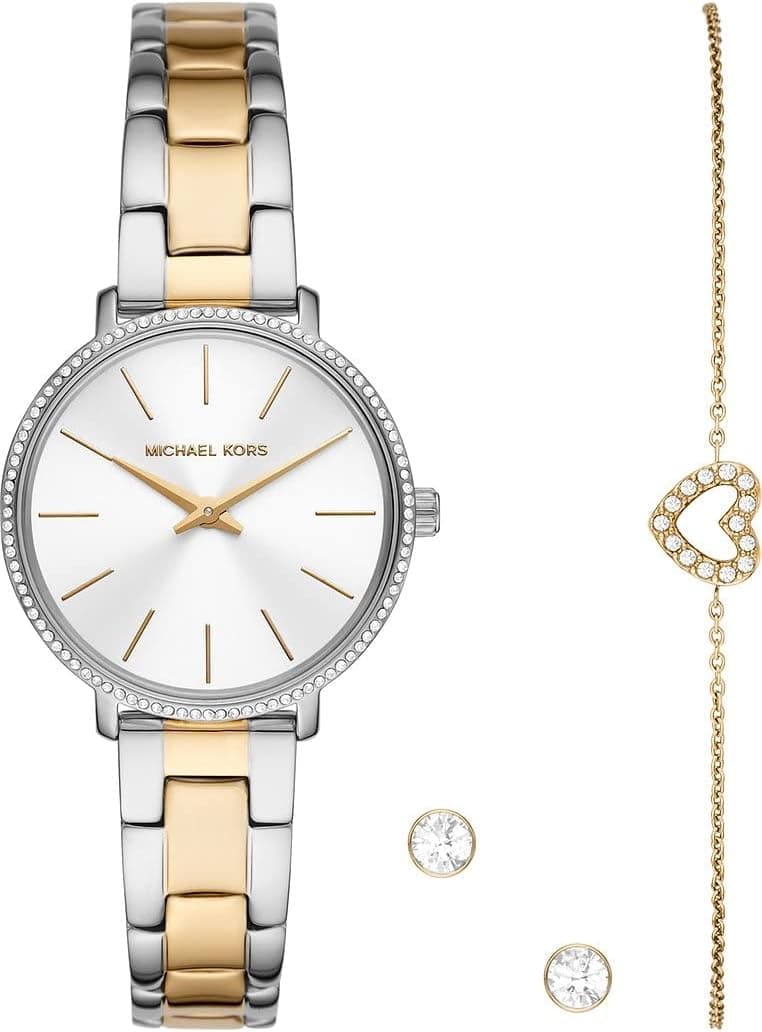 Michael Kors Pyper Relógio para mulher, movimento de quartzo com correia de aço inoxidável