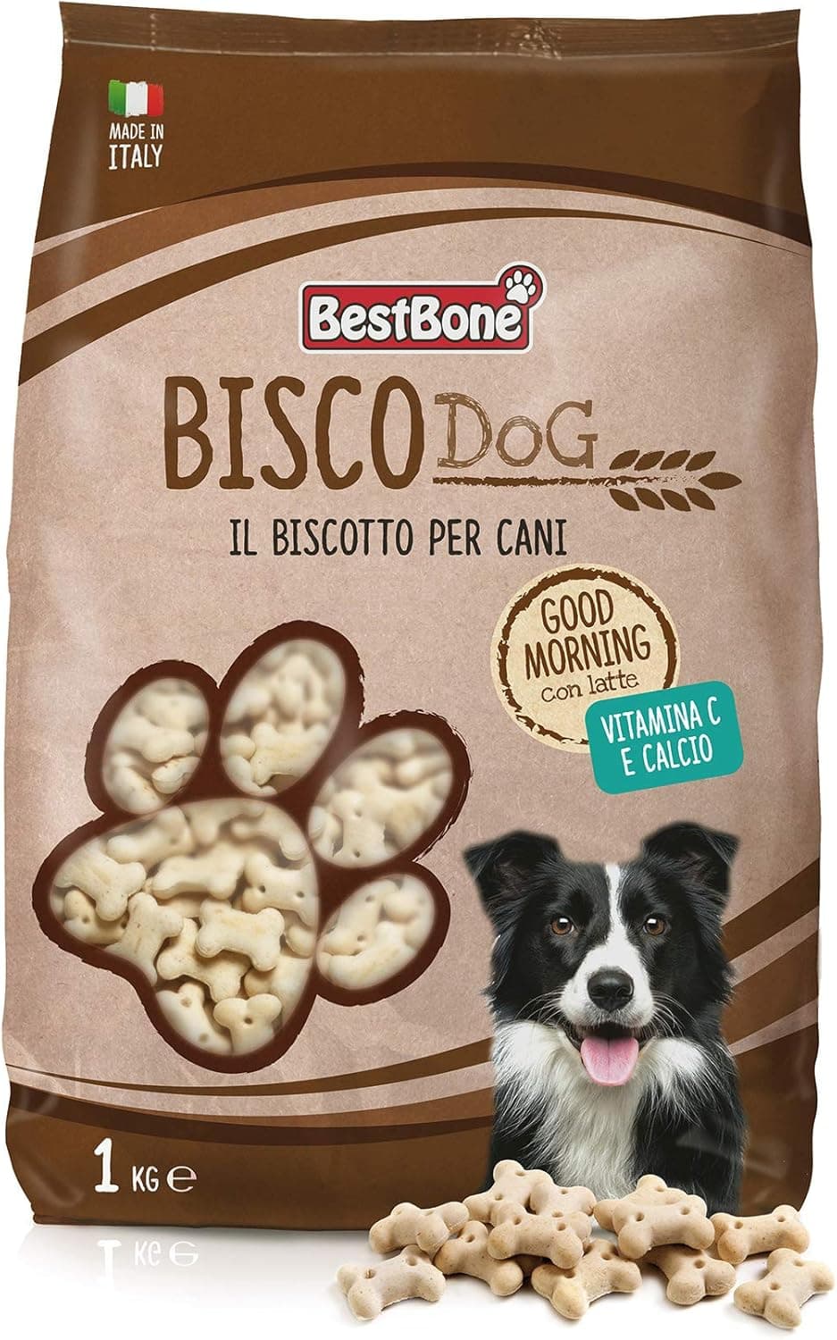 BESTBONE BISCODOG BISCOTTI PER CANI - GOOD MORNING ao latte, 1 kg