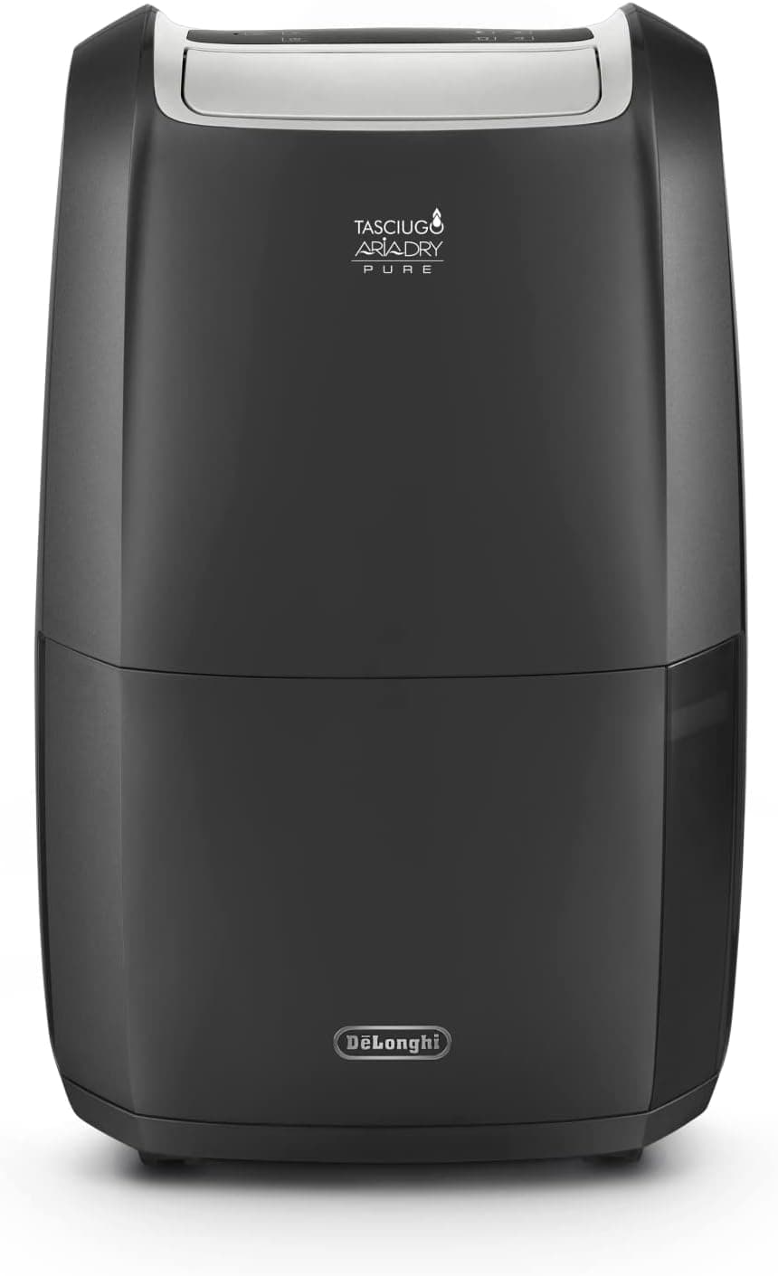 De'Longhi Deshumidificador inteligente com Wifi integrado, filtro, função 24h, 20 litros, DDSX220WFA, preto