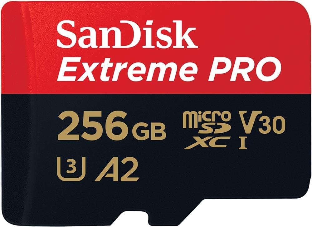 SanDisk Extreme PRO Micro cartão SDXC 256 GB adaptador SD (para câmaras de ação, drones, móveis, até 200 MB/s) desempenho A2, RescuePRO Deluxe, UHS-I, C10 U3 V30