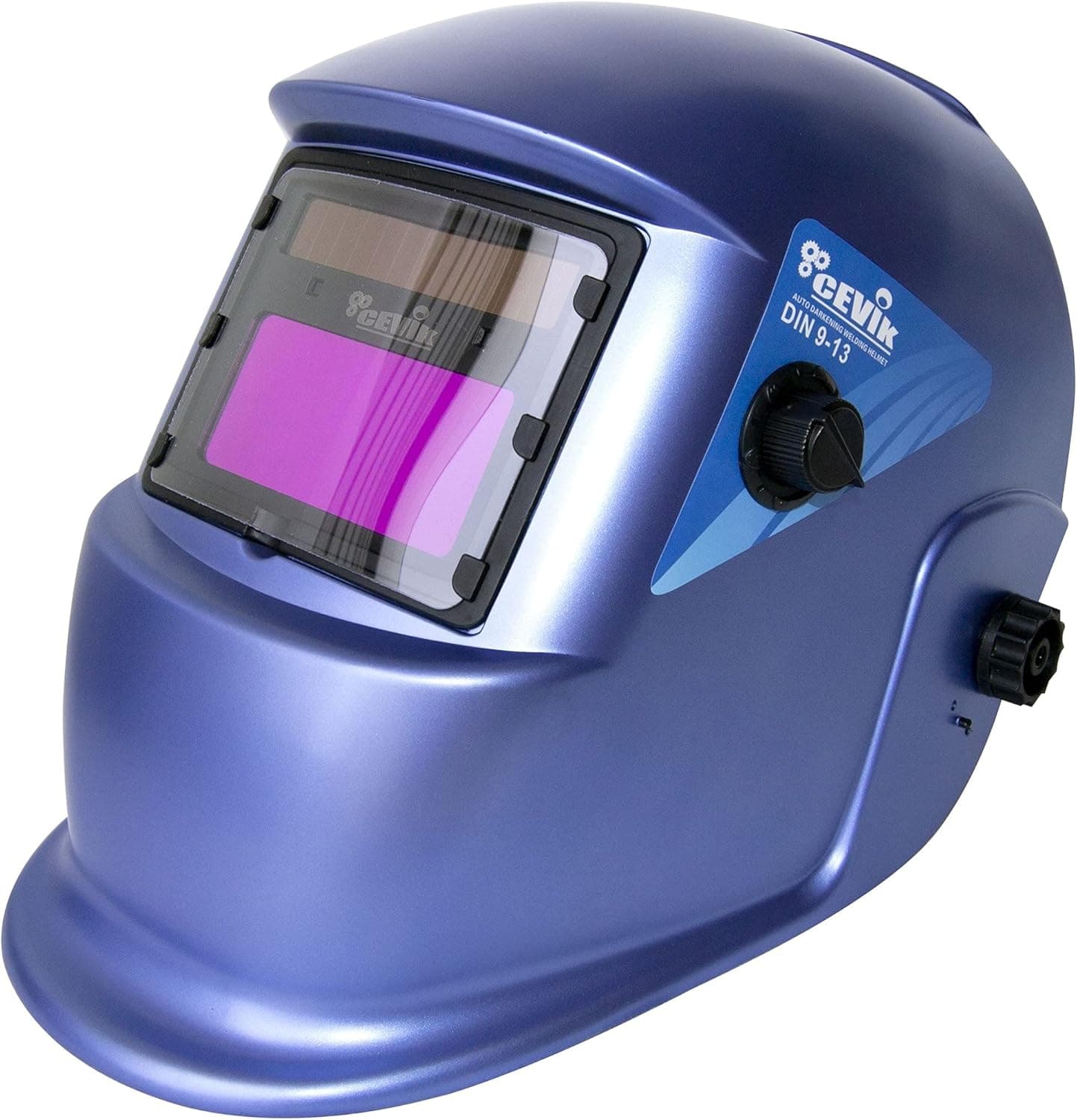 CEVIK PRO CE-PE600S - Tela eletrónica regulável para soldagem, proteção MMA, MIG, TIG - filtros duplos - uso profissional