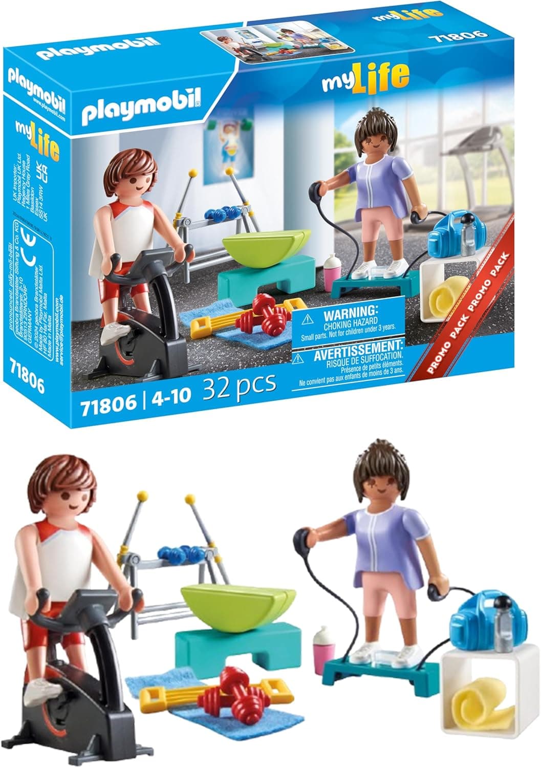 PLAYMOBIL Sports | Treino físico, brinquedo para meninos e meninas, a partir de 4 anos, 71806