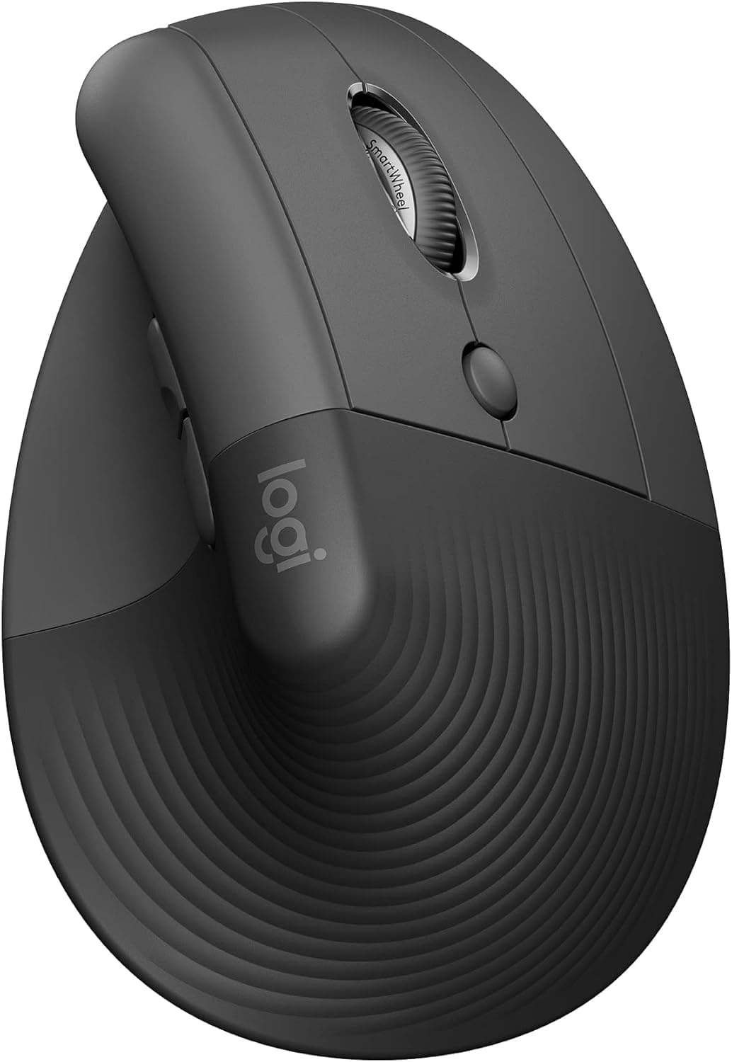 Logitech Lift Ergonomic Vertical Mouse, Wireless, Bluetooth or Logi Bolt USB Receiver, Silent Clicks, 4 Buttons, Compatible with Windows/macOS/iPadOS, Laptop, PC - Graphite