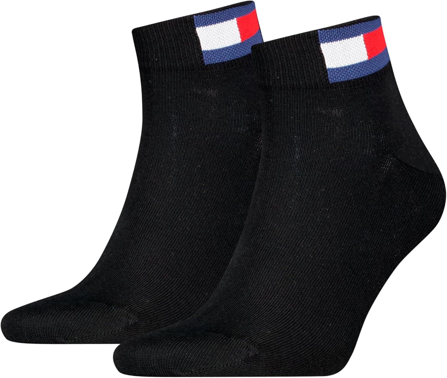 Tommy Hilfiger Quarter Meias unissexo para adulto, pack de 2 pares