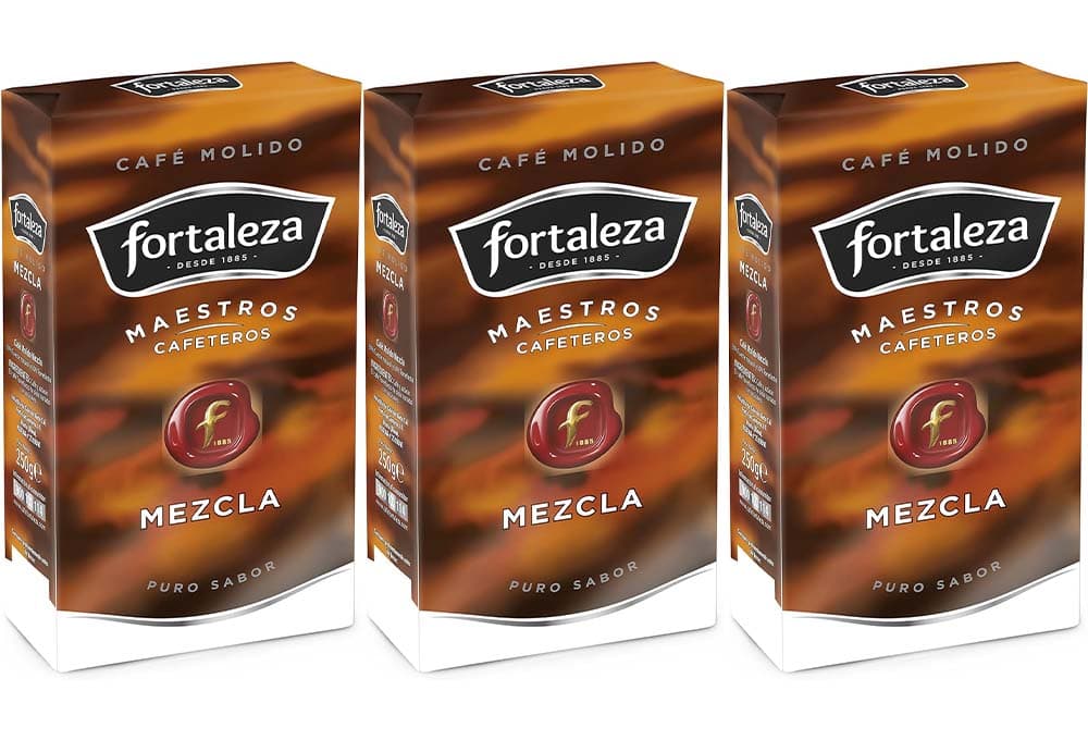 FORTALEZA café moído mistura pacote, 250 gr x 3