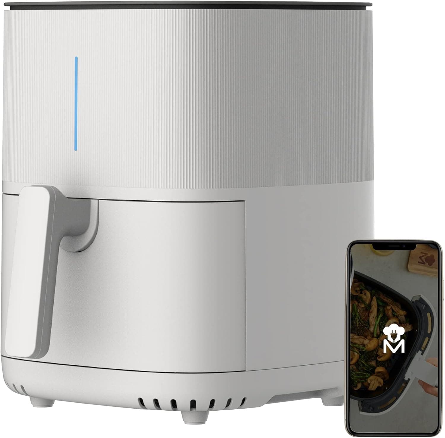 MasterPro I-ROCKET 500 Frigideira de ar 1500 W 5L - 12 programas - App e WiFi Control - revestimento anti-aderente - Recetário Online