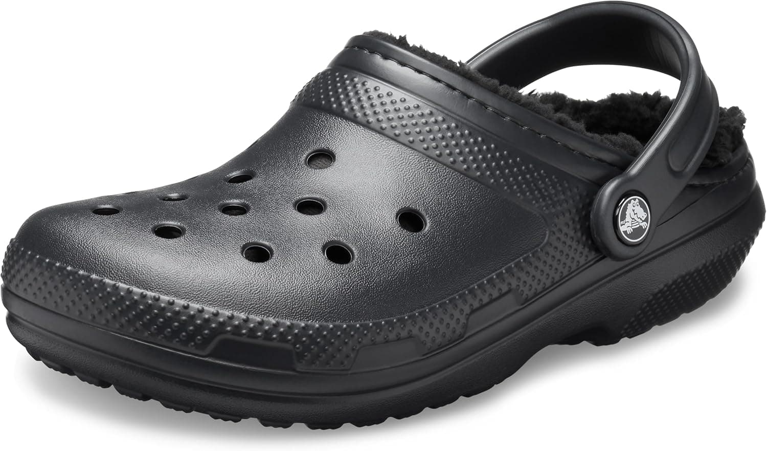Crocs Classic Lined Clog, Tamancos Unissexo Adulto 36/37 EU Preto.