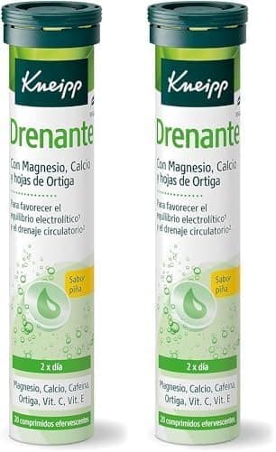 Kneipp, Vitamina renante com magnésio, cálcio, cafeína, vitaminas E e C e urtiga, ideal para reduzir a celulite, retenção de líquidos e pernas cansadas, efeito diurético, 20 comprimidos