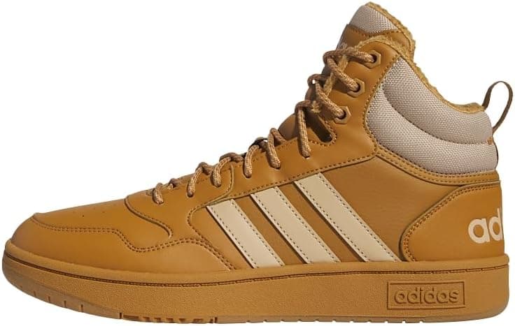 adidas Hoops 3.0 Mid Lifestyle Basketball Classic Fur Lining Winterized Shoes, sapatos para homem