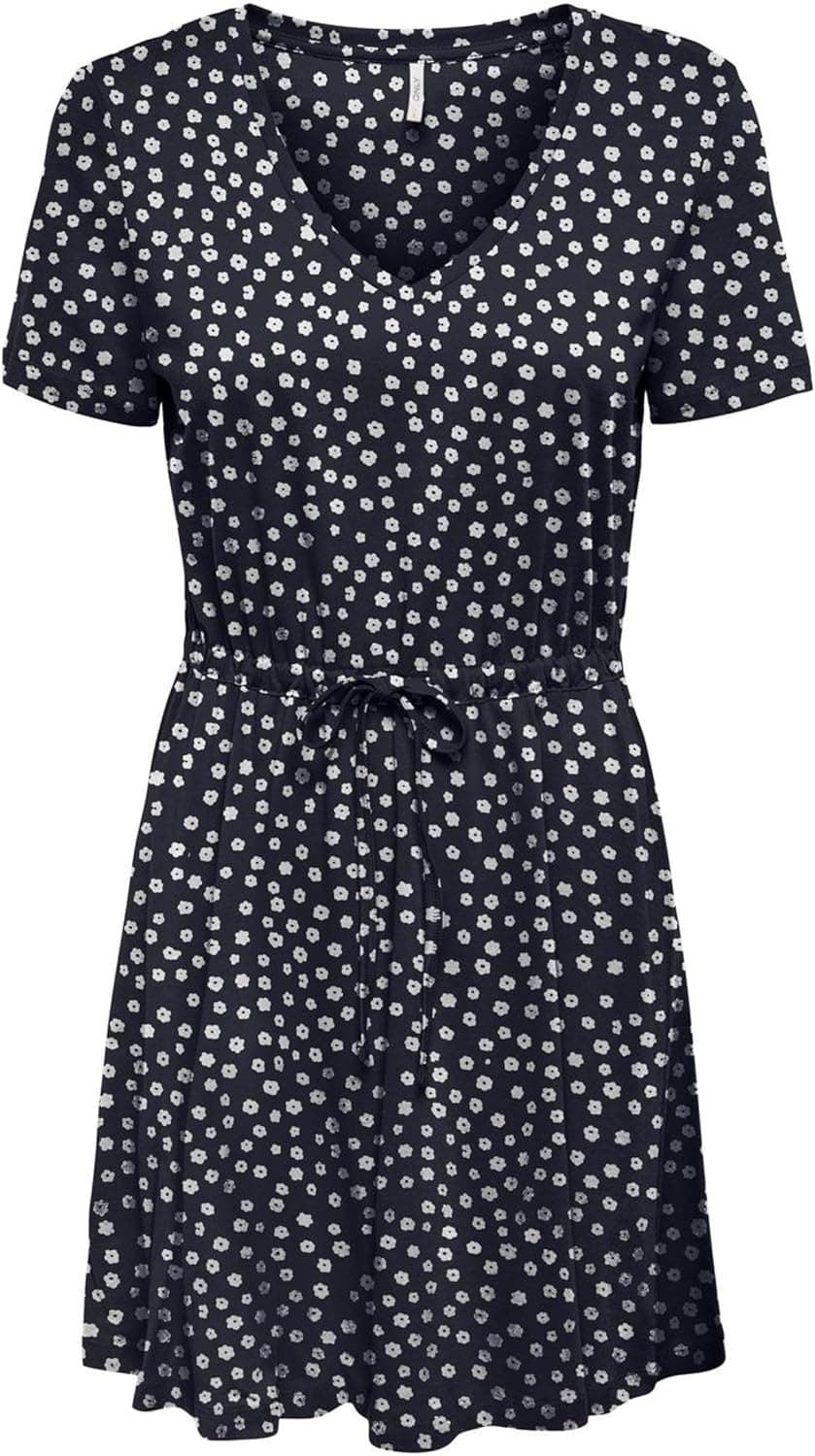 Only Onlmay S/S V-Neck Short Dress Jrs Noos vestido curto para mulher