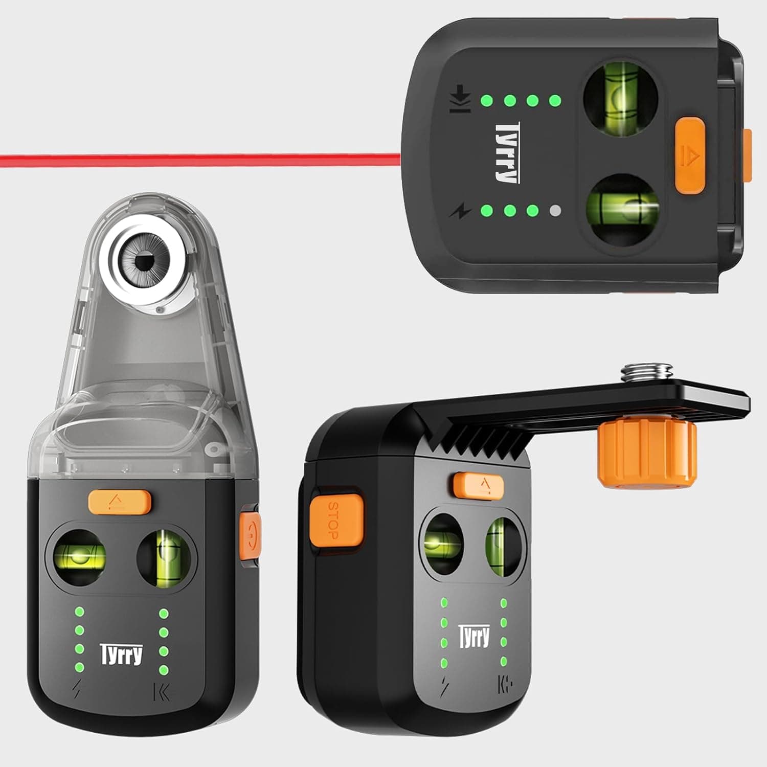Tyrry Ferramenta de nivelamento 4 em 1 com nível laser, aspirador de pó e suporte universal, ideal para projetos de decoração e remodelação