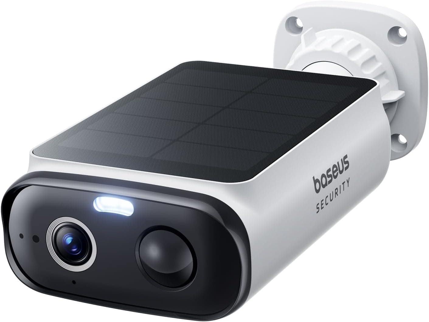Baseus Security S1 Lite WiFi Câmera de vigilância solar externa de longa duração IP67, bateria de segurança IP 2K 135°, visão noturna, sem cargas, detecção humana, compatível com Alexa e Google