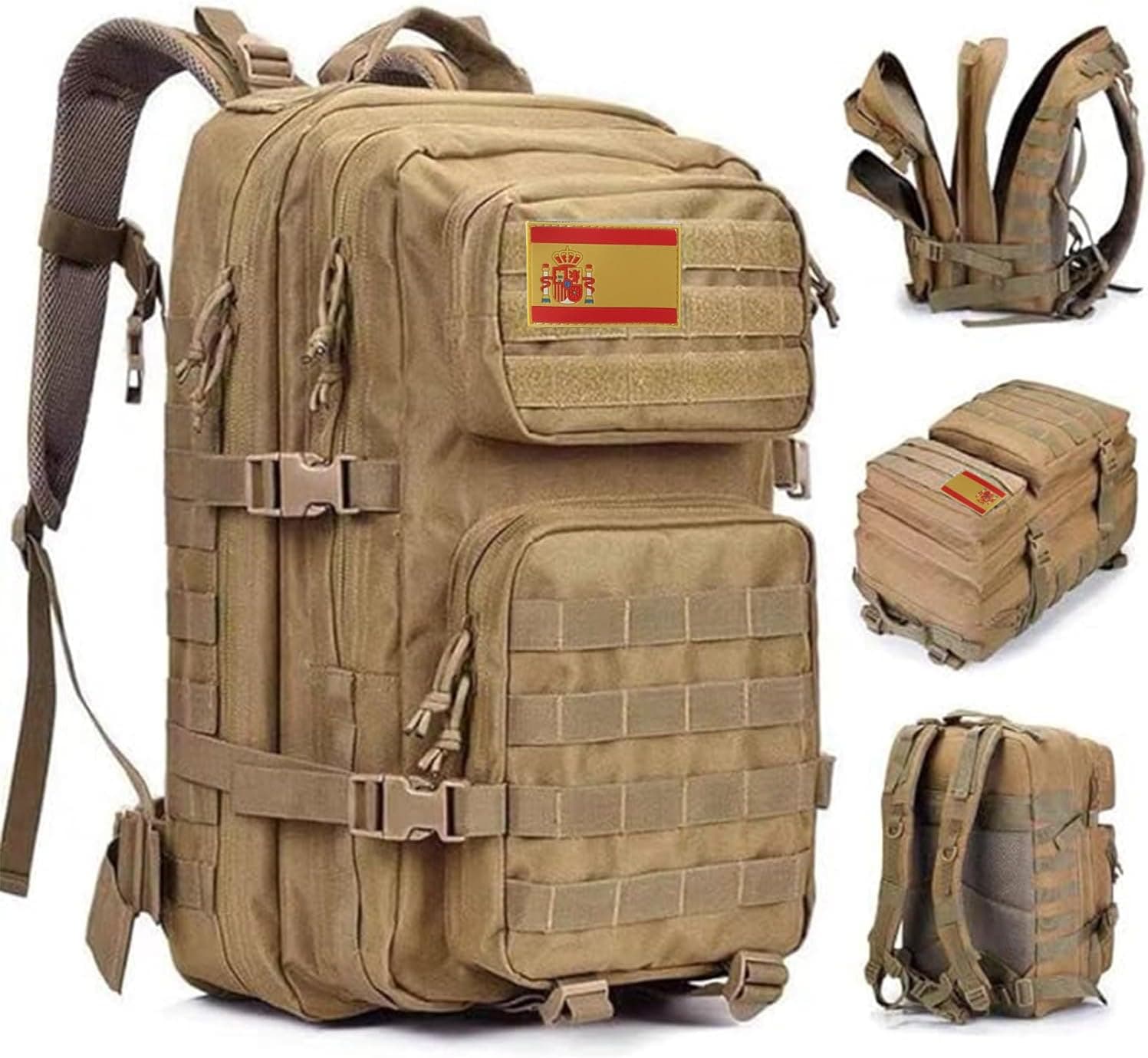 Oreunik Mochila militar 45 L impermeável tática mochila Molle mochilas grande pacote de assalto para caminhadas ao ar livre, campismo, caminhadas, etc