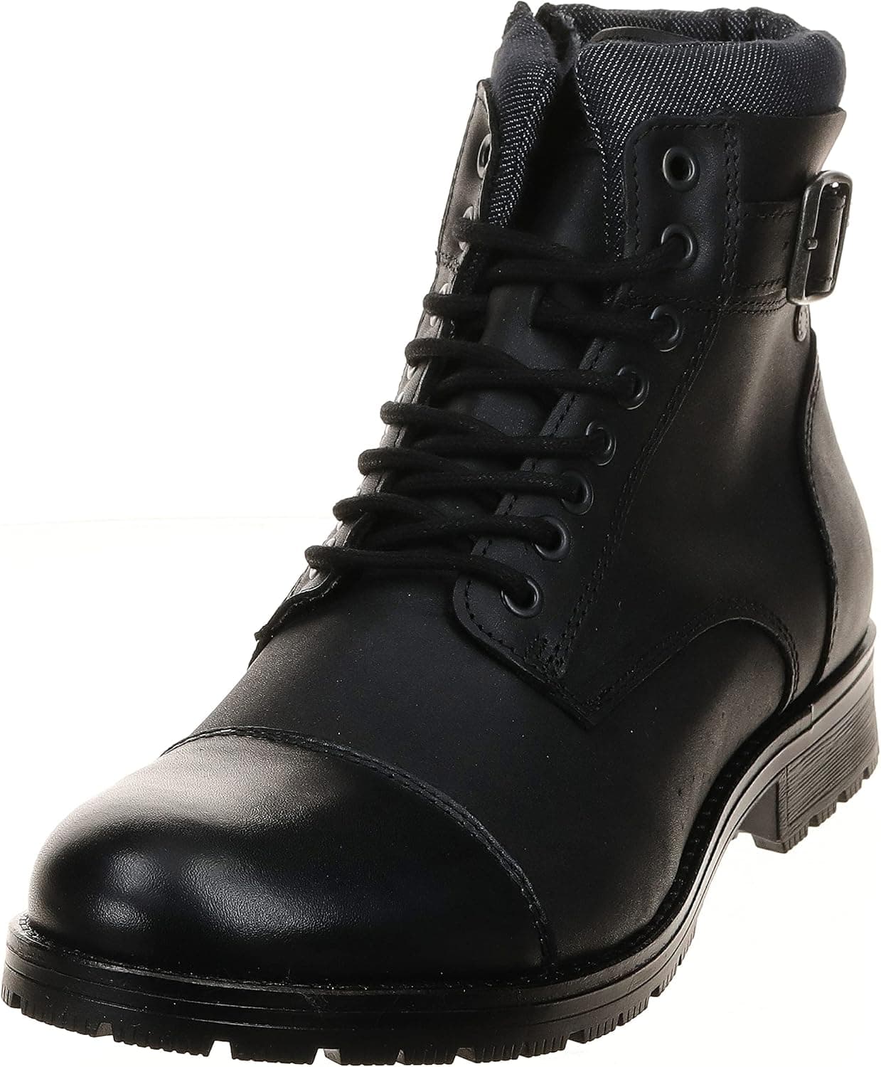 JACK & JONES Jfwalbany Leather Anthracite STS, Botas para homem
