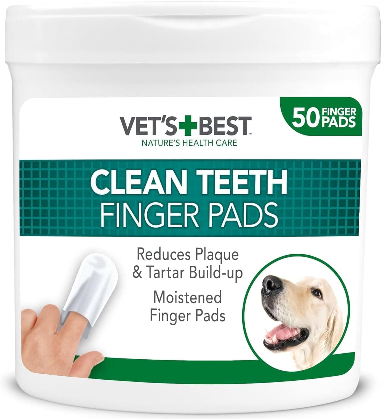 Vet's Best | Discos de limpeza dentária natural para cães com 50 unidades
