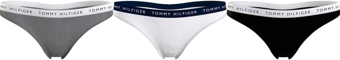 Tommy Hilfiger Cuecas tipo tanga para mulher, pack de 3