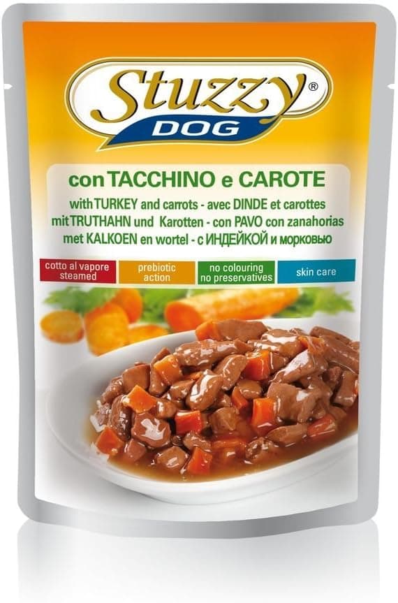 Ração para cães adultos - Stuzzy Dog Pavo e cenouras, 24 unidades (24 x 100 g)