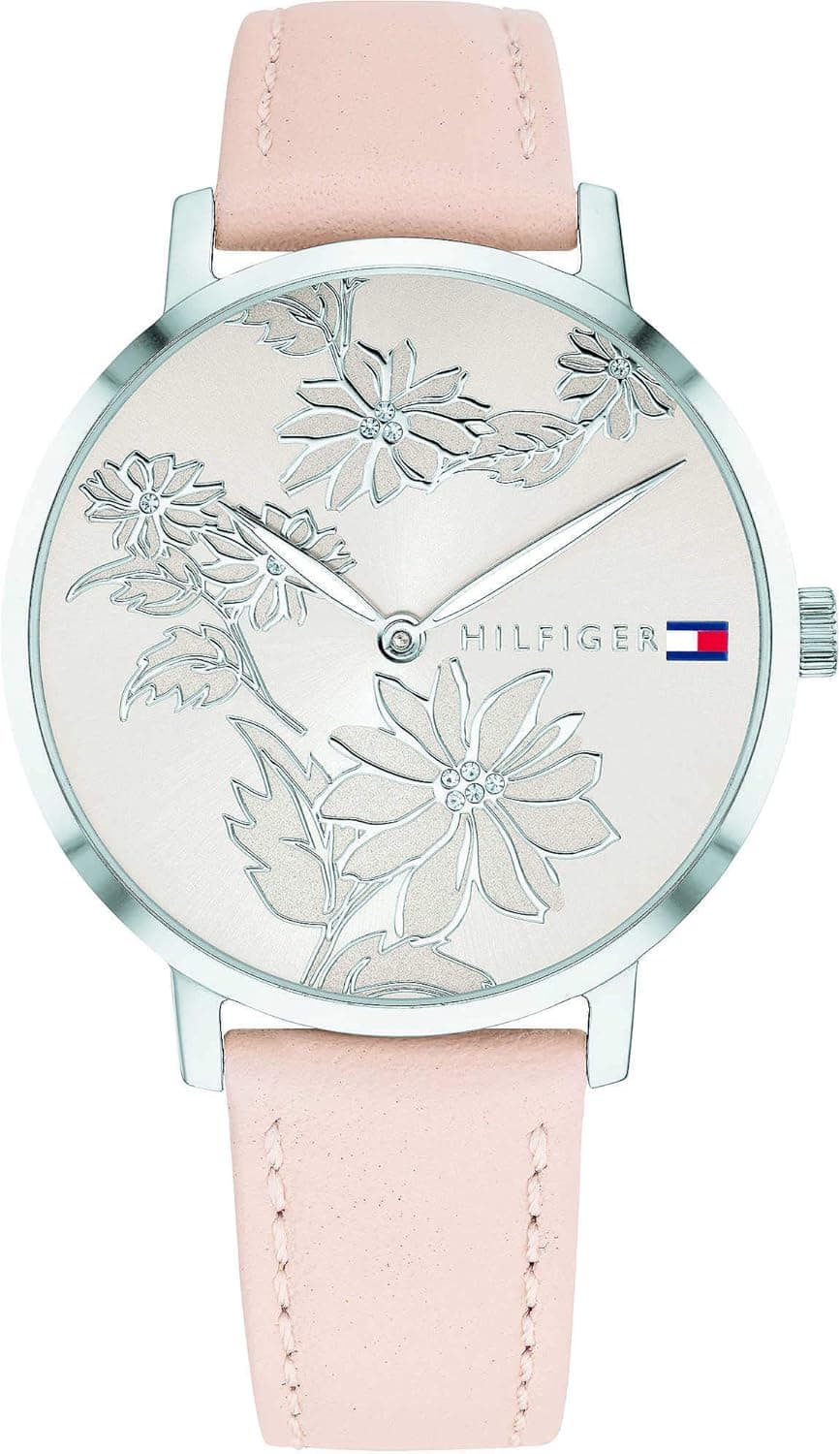 Tommy Hilfiger relógio de quartzo feminino com bracelete em pele 