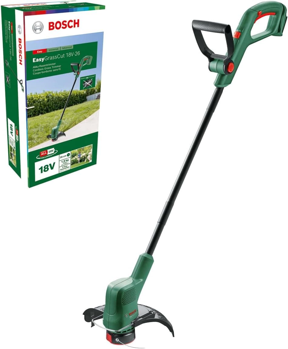 Bosch Profissional 06008C1C04 Roçadeira de bateria EasyGrassCut, sem bateria, sistema de 18 V, diâmetro de corte de 26 cm, em caixa