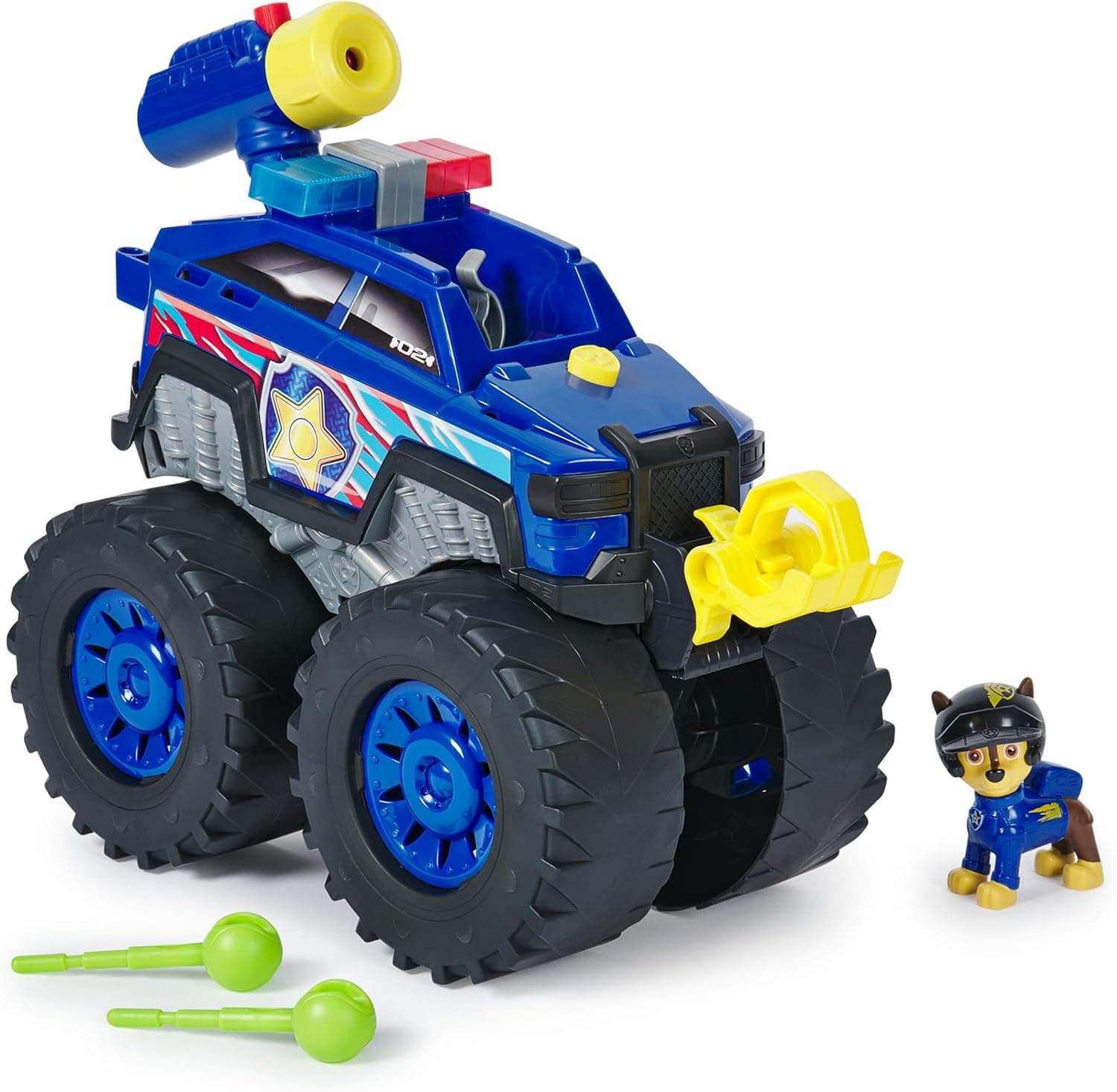 Paw Patrol 6070096 | Camião com figura Chase e lançador de projéteis para crianças a partir dos 3 anos