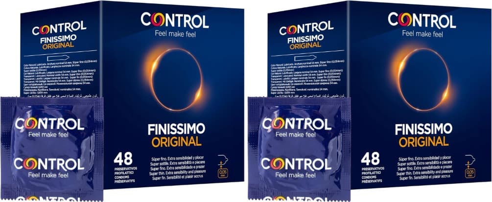 Control Finissimo Original | Preservativos super finos 0,05 mm embalagem de 48 unidades x 2