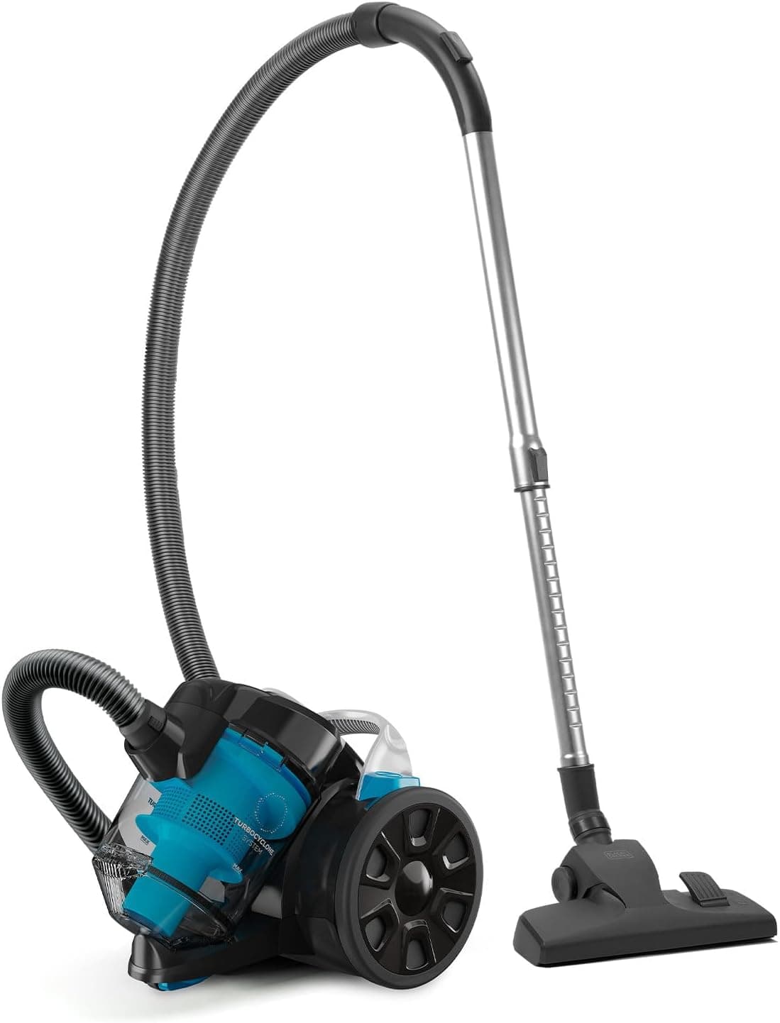 Black+Decker - Aspirador sem saco BXVML701E | 700W | 18kPa potência de sucção | tecnologia ciclónica, filtro HEPA13 lavável, depósito 2L, rádio de ação 8 m, sapato All-Rounder | Conjunto de acessórios