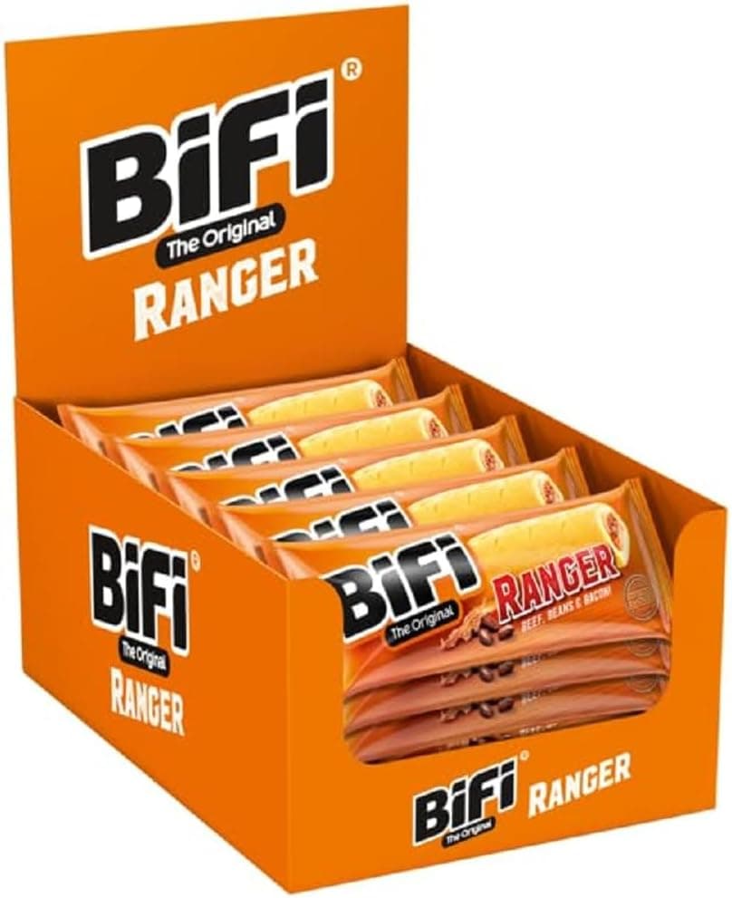 BiFi Ranger | Snack de salame com feijão e bacon em massa folhada pack de 20 unidades