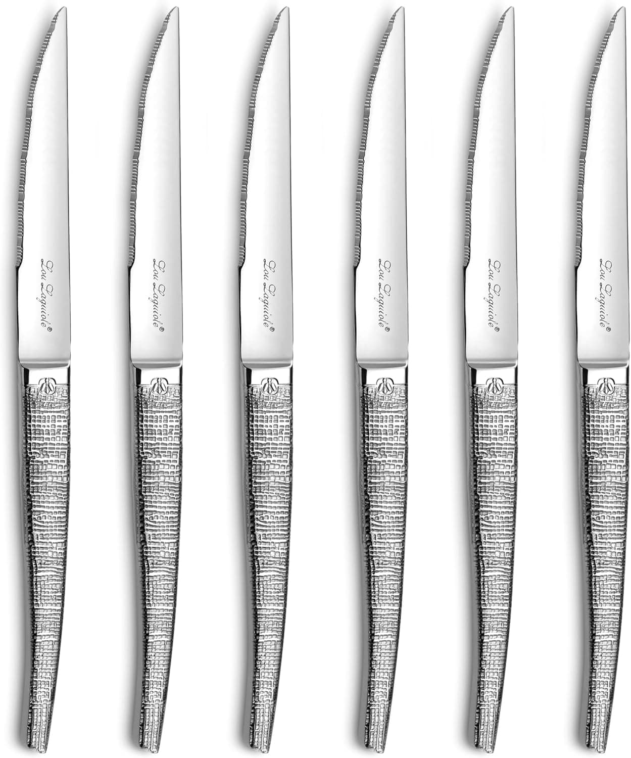 Lou Laguiole Jet | Conjunto de 6 facas para carne
