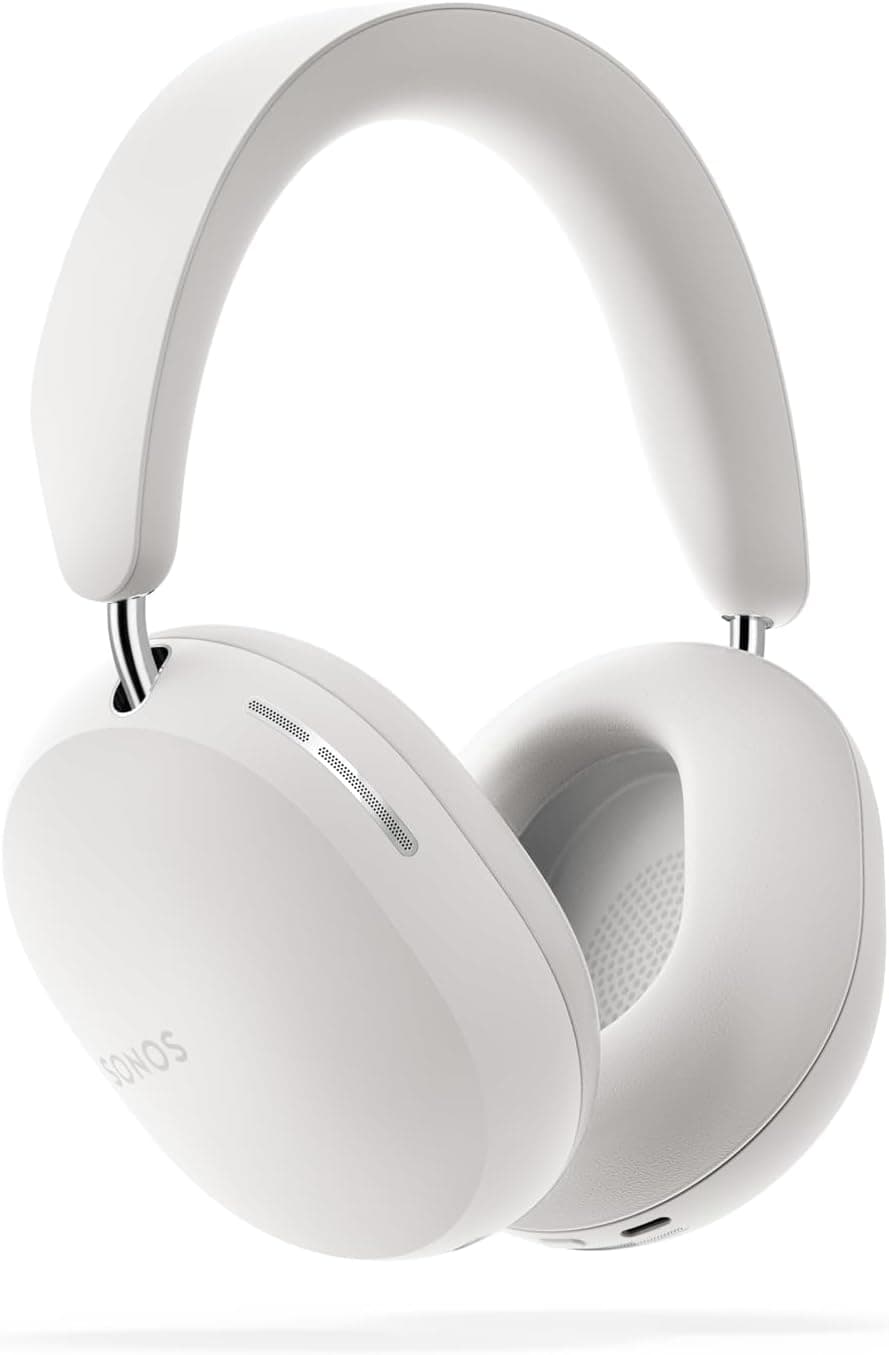 Sonos Ace - Auriculares sem fios Bluetooth com cancelamento ativo de ruído, até 30 horas de autonomia, áudio espacial com controlo dinâmico da cabeça - branco