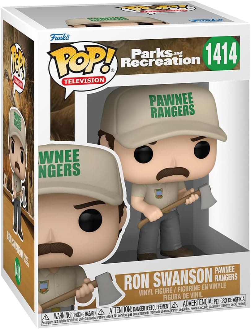 Funko POP! TV: Parks & Recreation - Ron Swanson - (Ranger) - Parks And Recreation - Figura em miniatura colecionável